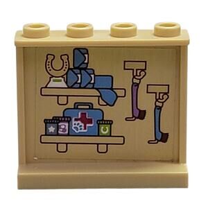 LEGO Tan 1x4x3 Panel Horse Supplies 60581pb133 41126 Heartlake Riding Club Parts